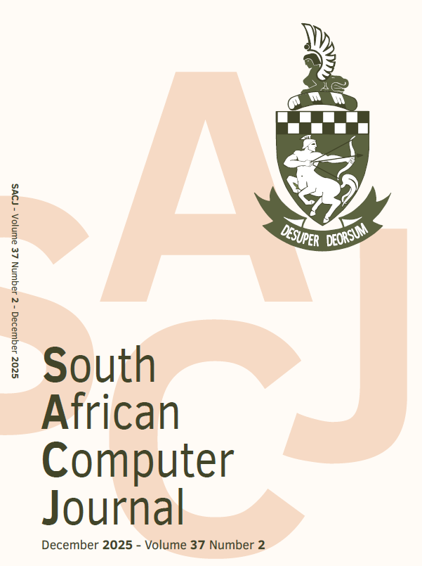 SACJ Volume 37 Number 2 front cover
